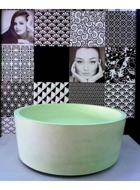 LISCIO GREEN Φ40 CM - ΧΕΙΡΟΠΟΙΗΤΟΣ ΠΡΑΣΙΝΟΣ ΣΤΡΟΓΓΥΛΟΣ ΝΙΠΤΗΡΑΣ