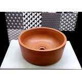 LISCIO TERRACOTTA Φ40 CM - ΧΕΙΡΟΠΟΙΗΤΟΣ ΚΕΡΑΜΙΔΙ ΣΤΡΟΓΓΥΛΟΣ ΝΙΠΤΗΡΑΣ