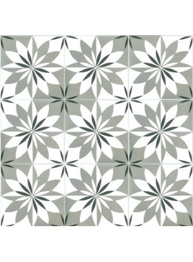 LORAIN BLACK-GREY 20Χ20 - ΧΕΙΡΟΠΟΙΗΤΟ ΠΛΑΚΑΚΙ VINTAGE ΔΑΠΕΔΟΥ / ΤΟΙΧΟΥ