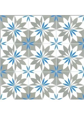 LORAIN BLUE-GREY 20Χ20 - ΧΕΙΡΟΠΟΙΗΤΟ ΠΛΑΚΑΚΙ VINTAGE ΔΑΠΕΔΟΥ / ΤΟΙΧΟΥ