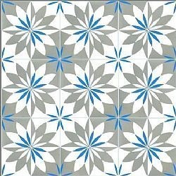 LORAIN BLUE-GREY 20Χ20 - ΧΕΙΡΟΠΟΙΗΤΟ ΠΛΑΚΑΚΙ VINTAGE ΔΑΠΕΔΟΥ / ΤΟΙΧΟΥ