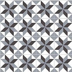 STELLA BLACK-GREY 20Χ20 - ΧΕΙΡΟΠΟΙΗΤΟ ΠΛΑΚΑΚΙ VINTAGE ΔΑΠΕΔΟΥ / ΤΟΙΧΟΥ