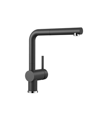 BLANCO LINUS-S ANTHRACITE - ΜΑΥΡΗ ΜΠΑΤΑΡΙΑ ΚΟΥΖΙΝΑΣ ΜΕ ΝΤΟΥΣ 516688