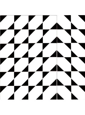 TRIANGLE BLACK 20Χ20 - ΧΕΙΡΟΠΟΙΗΤΟ ΠΛΑΚΑΚΙ VINTAGE ΔΑΠΕΔΟΥ / ΤΟΙΧΟΥ