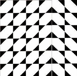 TRIANGLE BLACK 20Χ20 - ΧΕΙΡΟΠΟΙΗΤΟ ΠΛΑΚΑΚΙ VINTAGE ΔΑΠΕΔΟΥ / ΤΟΙΧΟΥ