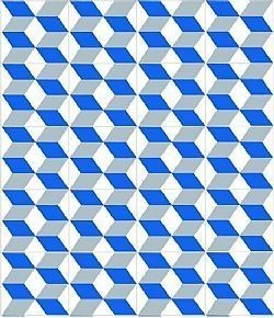 STAR GREY BLUE 20Χ20 - ΧΕΙΡΟΠΟΙΗΤΟ ΠΛΑΚΑΚΙ VINTAGE ΔΑΠΕΔΟΥ / ΤΟΙΧΟΥ