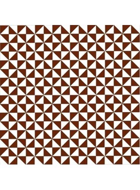 TRAI BROWN 20Χ20 - ΧΕΙΡΟΠΟΙΗΤΟ ΠΛΑΚΑΚΙ VINTAGE ΔΑΠΕΔΟΥ / ΤΟΙΧΟΥ