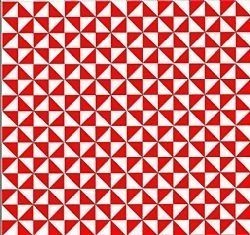 TRAI RED 20Χ20 - ΧΕΙΡΟΠΟΙΗΤΟ ΠΛΑΚΑΚΙ VINTAGE ΔΑΠΕΔΟΥ / ΤΟΙΧΟΥ