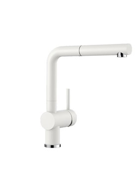 BLANCO LINUS-S WHITE - ΛΕΥΚΗ ΜΠΑΤΑΡΙΑ ΚΟΥΖΙΝΑΣ ΜΕ ΝΤΟΥΣ (ΓΡΑΝΙΤΗΣ/ΧΡΩΜΕ)