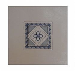 ΝΤΕΚΟΡ ΜΠΑΝΙΟΥ LA SCALA FLOREALE AZZURRO INSERTO 20X20 cm