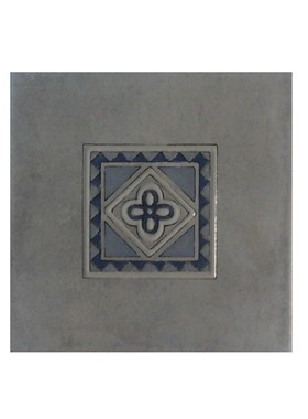 ΝΤΕΚΟΡ ΜΠΑΝΙΟΥ POLITEAMA FLOREALE AZZURRO INSERTO 20X20 cm