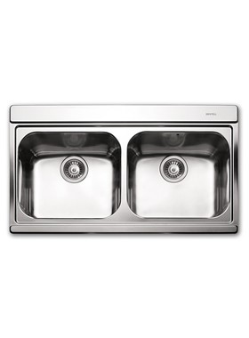 APELL IRIS 9320 (89,7x51) SILVER- ΝΕΡΟΧΥΤΗΣ INOX ΛΕΙΟΣ ΕΝΘΕΤΟΣ ΜΕ ΑΣΗΜΙ ΚΡΥΣΤΑΛΛΑ