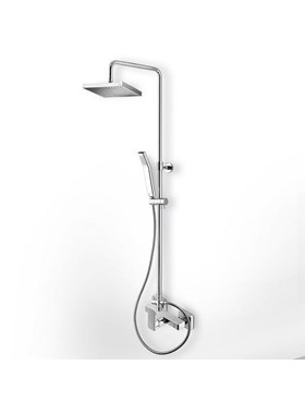 EURORAMA QUADRA 144066 - ΣΤΗΛΗ ΛΟΥΤΡΟΥ / ΝΤΟΥΣΙΕΡΑΣ 2 ΕΞΟΔΩΝ ΝΕΡΟΥ (ΥΨΟΣ 117CM)