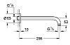 GROHE 28576000 - ΒΡΑΧΙΟΝΑΣ ΕΠΙΤΟΙΧΟΣ 28,6cm ΓΙΑ ΚΕΦΑΛΗ ΝΤΟΥΣ