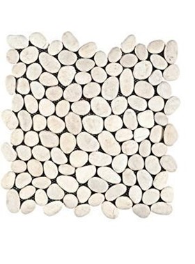 ΒΟΤΣΑΛΟ STONE WHITE 30X30 (ΣΕ ΔΙΧΤΥ)