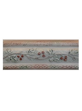 ΜΠΟΡΝΤΟΥΡΑ (LISTELLO) ATENE VERDE ROSA 8X20 cm