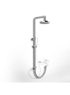 EURORAMA 51400R - ΚΟΛΩΝΑ ΝΤΟΥΣ (ΥΨΟΣ 83-144CM) ΓΙΑ ΣΥΝΔΕΣΗ ΜΕ ΜΠΑΤΑΡΙΑ ΛΟΥΤΡΟΥ