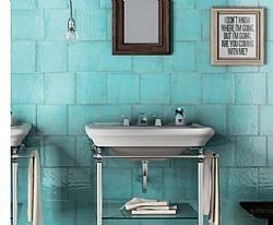 MAIOLICA AQUAMARINE 20X20 - ΠΛΑΚΑΚΙ ΜΠΑΝΙΟΥ ΓΥΑΛΙΣΤΕΡΟ ΣΕ ΣΤΥΛ CRAQUELE