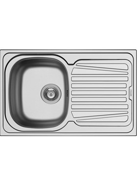 PYRAMIS SPARTA 1B1D (79x50) - ΝΕΡΟΧΥΤΗΣ INOX ΛΕΙΟΣ ΣΑΤΙΝΕ ΕΝΘΕΤΟΣ