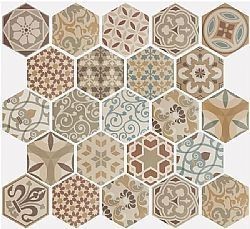 HARMONY COLOURS PATCHWORK 17.5X20 - ΓΡΑΝΙΤΟΠΛΑΚΑΚΙ ΕΞΑΓΩΝΟ