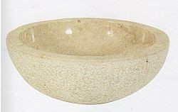 MARBLE CREAM Φ40 x H15 cm - ΜΑΡΜΑΡΙΝΟΣ ΝΙΠΤΗΡΑΣ ΕΠΙΤΡΑΠΕΖΙΟΣ