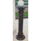 ΜΑΡΜΑΡΙΝΗ ΚΟΛΩΝΑ / ΑΝΘΟΣΤΗΛΗ ΑΠΟ ΜΑΥΡΟ ΜΑΡΜΑΡΟ Φ23 Χ 72CM