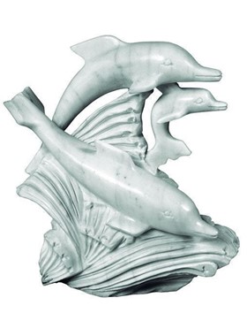 DELFINI H20cm - ΓΛΥΠΤΟ ΔΙΑΚΟΣΜΗΤΙΚΟ ΑΠΟ ΛΕΥΚΟ ΜΑΡΜΑΡΟ / ΕΝΤΥΠΩΣΙΑΚΟ ΔΩΡΟ ΓΑΜΟΥ