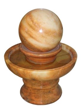 LA FONTANA 70X90cm - ΜΑΡΜΑΡΙΝΗ ΣΦΑΙΡΑ ΚΑΙ ΒΑΣΗ ΚΥΛΙΣΗΣ ΜΕ ΧΡΗΣΗ ΝΕΡΟΥ