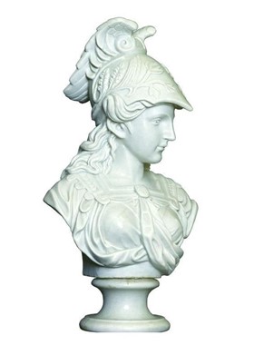 ΑΤΕΝA H60cm - ΠΡΟΤΟΜΗ ΤΗΣ ΘΕΑΣ ΑΘΗΝΑΣ ΑΠΟ ΛΕΥΚΟ ΜΑΡΜΑΡΟ  ATHINAS BUST MADE OF MARBLE