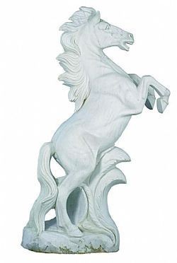 CAVALLO BIANCO 110X50X190cm - ΓΛΥΠΤΟ ΜΕΓΑΛΗΣ ΔΙΑΣΤΑΣΗΣ ΑΠΟ ΛΕΥΚΟ ΜΑΡΜΑΡΟ