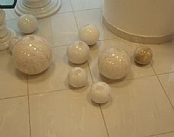 ΜΑΡΜΑΡΙΝΗ ΣΦΑΙΡΑ (ΜΠΑΛΛΑ) ΔΙΑΚΟΣΜΗΤΙΚΗ Φ12cm