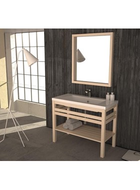 SAVVOPOULOS PURE WOOD (V1) 86X51CM - ΕΠΙΠΛΑ ΜΠΑΝΙΟΥ ΣΕ ΞΥΛΟ Ή ΛΑΚΑ