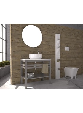 SAVVOPOULOS PURE WOOD (V2) 86X51CM - ΕΠΙΠΛΑ ΜΠΑΝΙΟΥ ΣΕ ΞΥΛΟ Ή ΛΑΚΑ