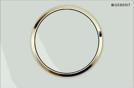 GEBERIT SIGMA 10 115.758.KK.5 - ΛΕΥΚΗ ΠΛΑΚΕΤΑ ΜΕ ΧΡΥΣΑ ΣΤΟΙΧΕΙΑ