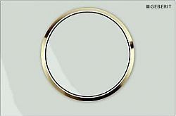 GEBERIT SIGMA 10 115.758.KK.5 - ΛΕΥΚΗ ΠΛΑΚΕΤΑ ΜΕ ΧΡΥΣΑ ΣΤΟΙΧΕΙΑ