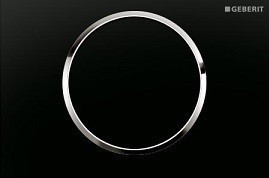 GEBERIT SIGMA 10 115.758.KM.5 - ΜΑΥΡΗ ΠΛΑΚΕΤΑ ΜΕ ΧΡΩΜΕ ΣΤΟΙΧΕΙΑ