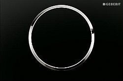 GEBERIT SIGMA 10 115.758.KM.5 - ΜΑΥΡΗ ΠΛΑΚΕΤΑ ΜΕ ΧΡΩΜΕ ΣΤΟΙΧΕΙΑ