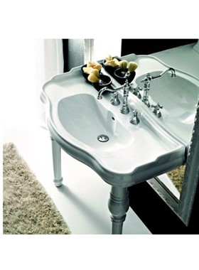 RETRO CONSOLE 100X54.5 - ΝΙΠΤΗΡΑΣ ΜΕ ΠΟΔΙΑ ΠΟΡΣΕΛΑΝΗΣ