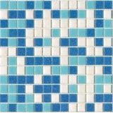 MOSAIC GLASS MIX 32.7X32.7CM - ΨΗΦΙΔΑ ΠΙΣΙΝΑΣ