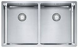 FRANKE BOX BXX 220 34-34/120 34-34 (74x45) - ΝΕΡΟΧΥΤΗΣ INOX ΣΑΤΙΝΕ