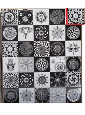 MUMBAI 20Χ20 - ΠΛΑΚΑΚΙA PATCHWORK ASIAN MOTIVES