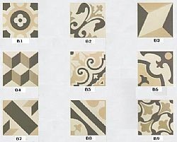 PATCH BEIGE 20X20 - ΠΛΑΚΑΚΙΑ PATCHWORK ΓΙΑ ΚΟΥΖΙΝΑ