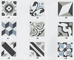 PATCH GREY 20X20 - ΠΛΑΚΙΔΙΟ VINTAGE ΜΠΑΝΙΟΥ