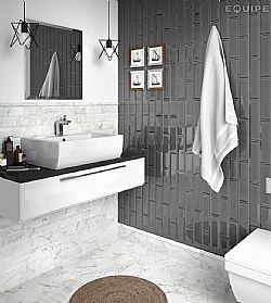 EQUIPE METRO DARK GREY 7.5X15cm - ΑΝΘΡΑΚΙ ΠΛΑΚΑΚΙΑ ΤΟΥΒΛΑΚΙΑ