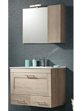 ΕΠΙΠΛΟ ΜΠΑΝΙΟΥ ΕΠΙΤΟΙΧΟ E1-B 101Χ46CM ΣΕ ΧΡΩΜΑ ΞΥΛΟΥ