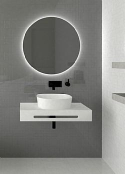 ΕΠΙΠΛΟ ΜΠΑΝΙΟΥ XTRIM 60X45X12cm ΑΠΟ ΑΔΙΑΒΡΟΧΟ WPC ΣΕ ΜΑΤ ΛΕΥΚΗ ΛΑΚΑ