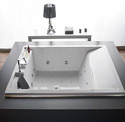 ACRILAN QUEEN 215X160cm - ΜΠΑΝΙΕΡΑ ME ΥΔΡΟΜΑΣΑΖ 1,5HP