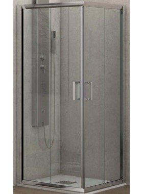 ΚΑΜΠΙΝΑ ΤΕΤΡΑΓΩΝΗ NF100 (70X70X170 CM) - ΔΙΑΦΑΝΟ ΚΡΥΣΤΑΛΛΟ