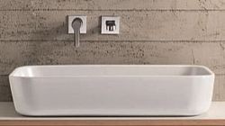 SCARABEO MIZU 70 9007 - ΝΙΠΤΗΡΑΣ ΠΟΡΣΕΛΑΝΗΣ 70x45cm ΕΠΙΤΡΑΠΕΖΙΟΣ 