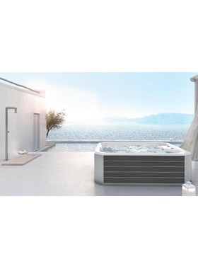 ACRILAN SPA 200X200 - ΥΔΡΟΜΑΣΑΖ 5 ΑΤΟΜΩΝ ME HYDRO 3hp (ΛΕΥΚΟ ΓΥΑΛΙΣΤΕΡΟ)